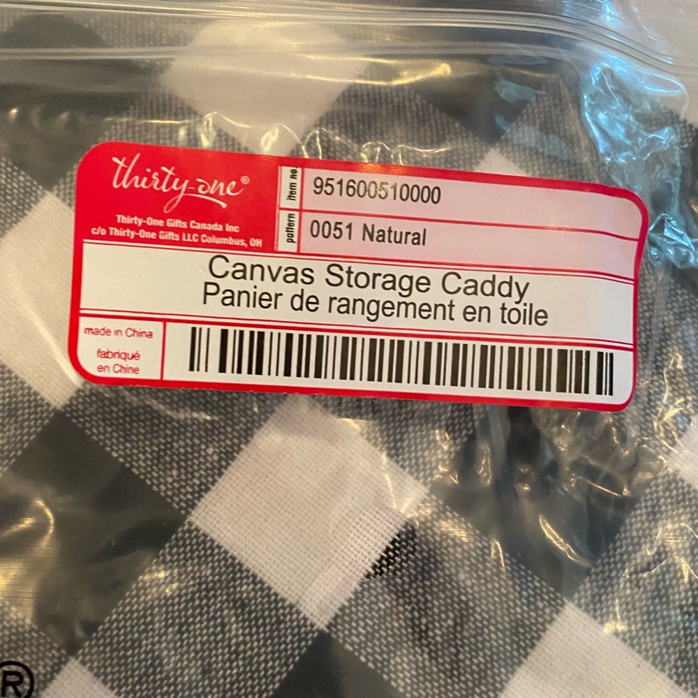 Thirty One canvas storage tote - Picture 4 of 4